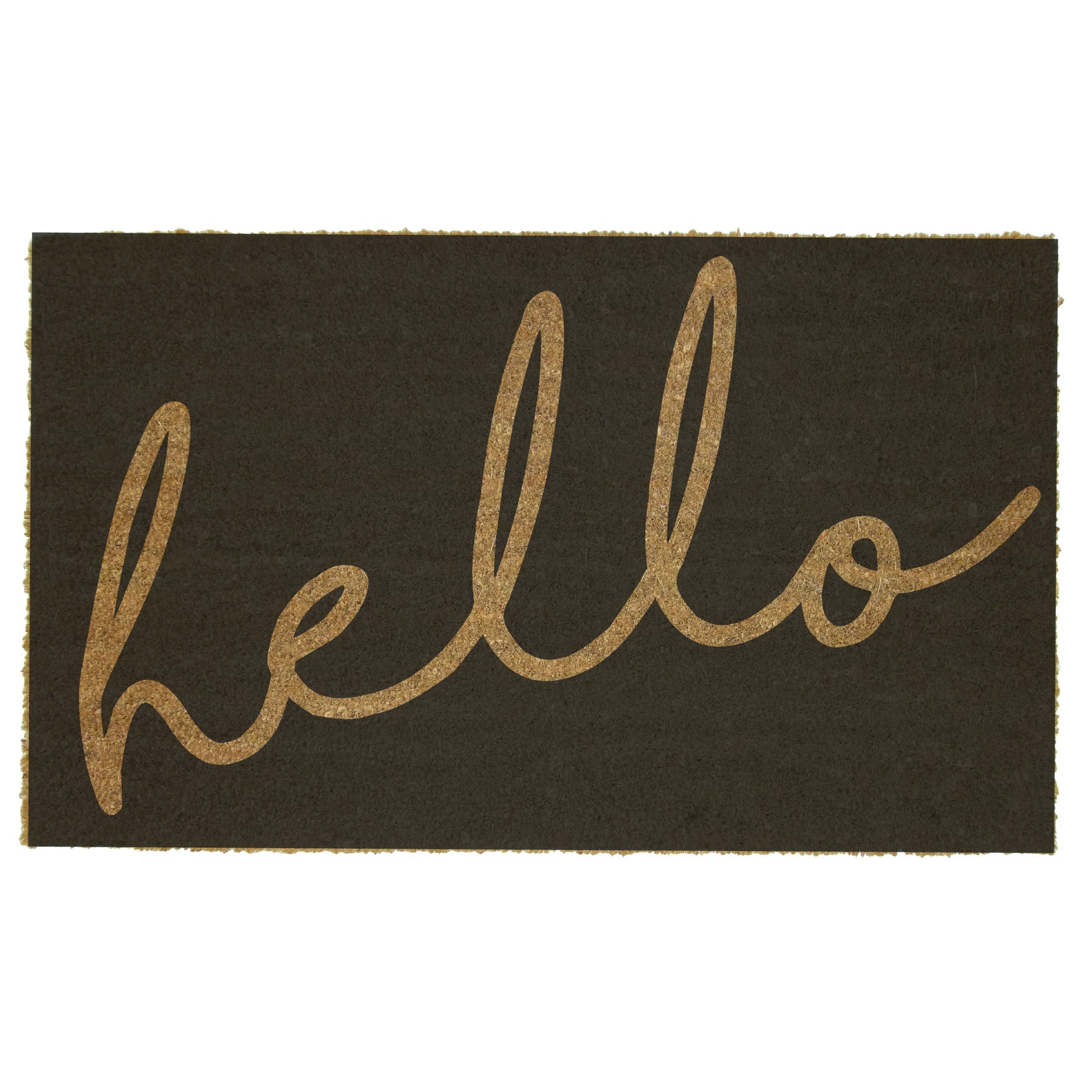 Hello Coir Door Mat, Coir Door Mats By Hipvan 