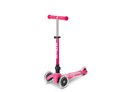 Micro Mini Deluxe Foldable LED Scooter - Pink (Age 1-5)