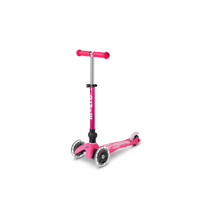 Micro Mini Deluxe Foldable LED Scooter - Pink (Age 1-5) - 1