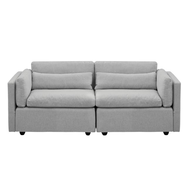 Liam 4 Seater Sofa with Ottoman - Slate - 3