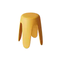 Noki Stackable Stool - Yellow (Faux Leather)