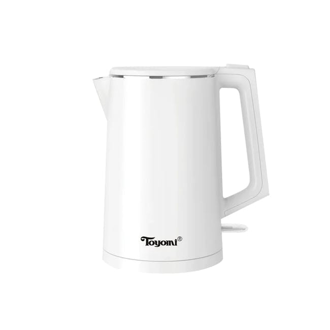 TOYOMI 1.5L Stainless Steel Cordless Kettle WK 1588 - White - 1