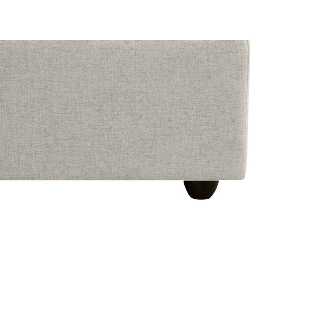 (As-is) Liam Armless Unit - Ivory (Fabric) - 13 - Fine-textured fabric, Grained texture, Subtle pattern, Crisp weave, Soft