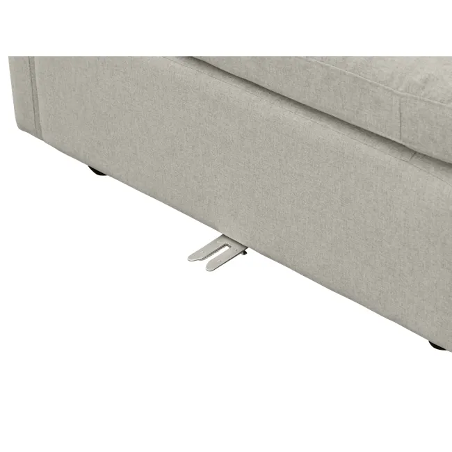 Liam 4 Seater Sofa - Ivory (Fabric) - 16 - Modern fabric sofa with clean lines, Ergonomic design with integrated storage
