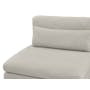 Liam 4 Seater Sofa with Ottoman - Ivory - 2