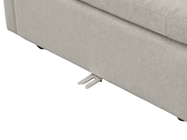 Liam 4 Seater Sofa with Ottoman - Ivory - 20