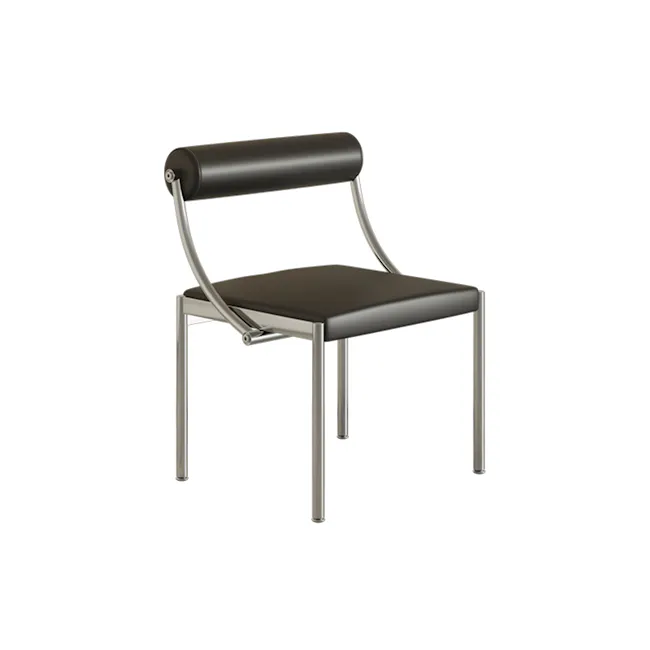 Baus Chair - Black (Faux Leather) - 1