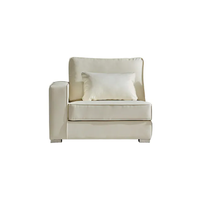 Paris 3 Seater Sofa - Ivory (Faux Leather) - 15