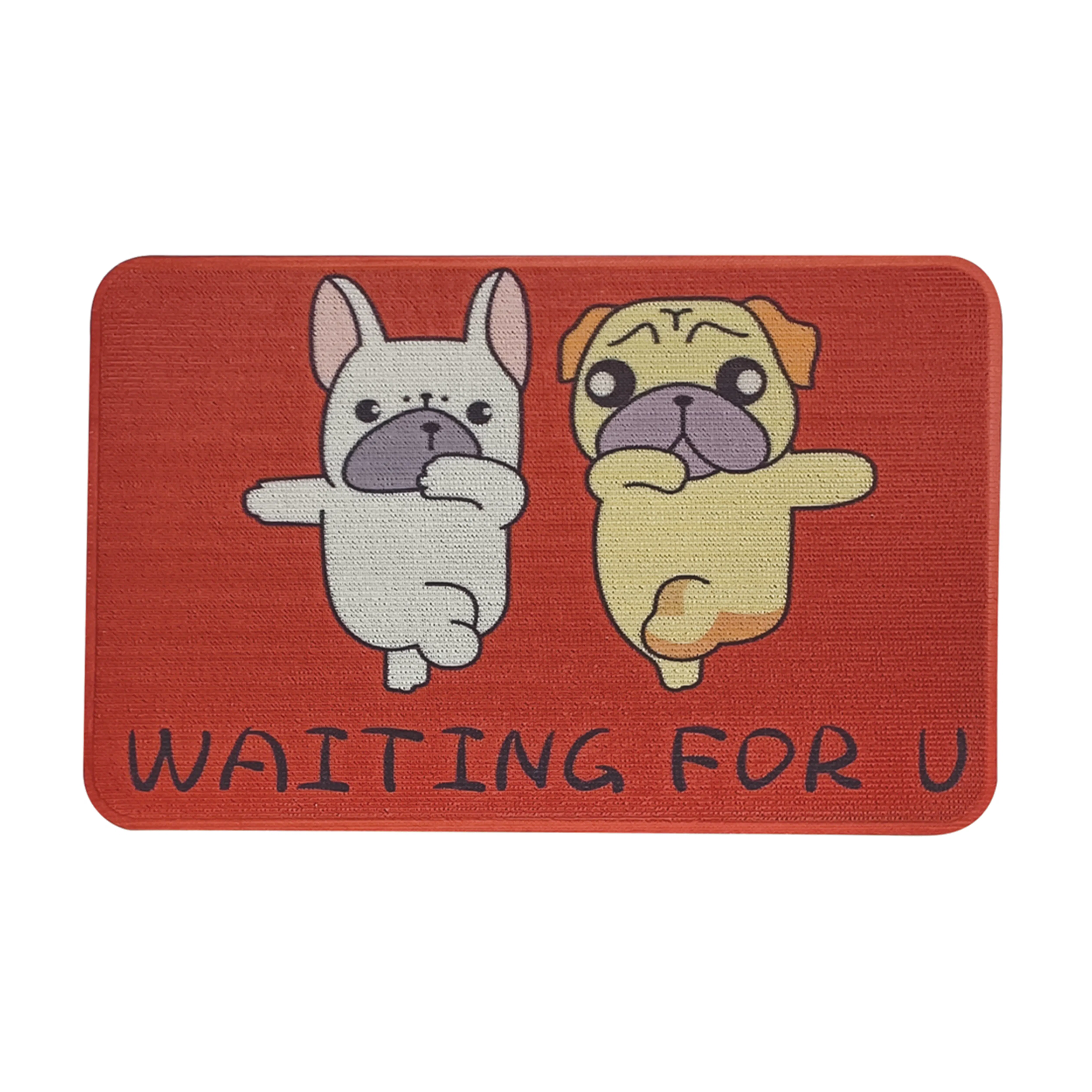[Bundle of 2] Milton Home Studio STEPPA Anti-Slip 100% PVC Outdoor Floor Mat - Waiting For You