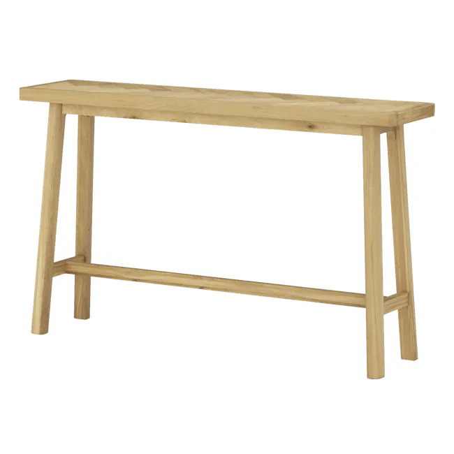 Gianna Console Table 1.4m - 1 - Light wooden table, minimalist design, natural wood grain, rectangular top, sturdy legs