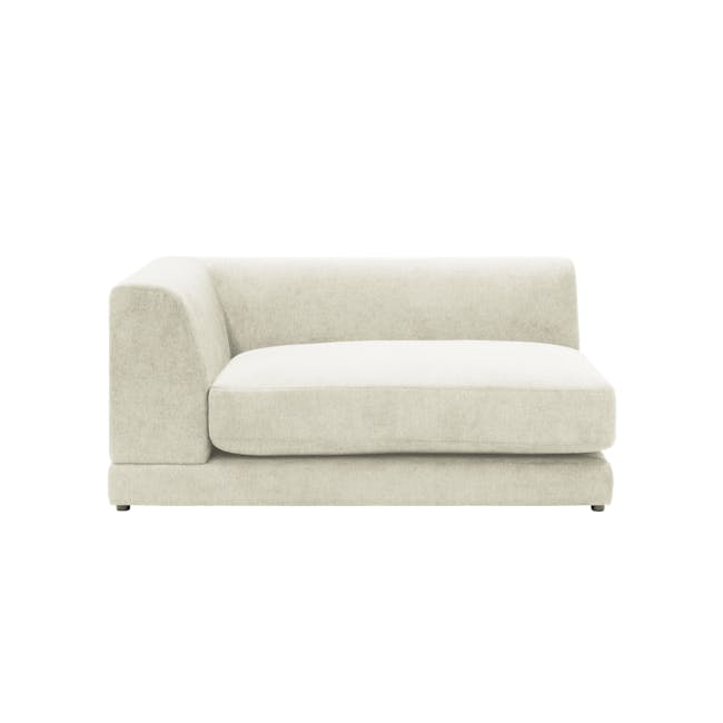 Abby Chaise Lounge Sofa - Pearl - 0