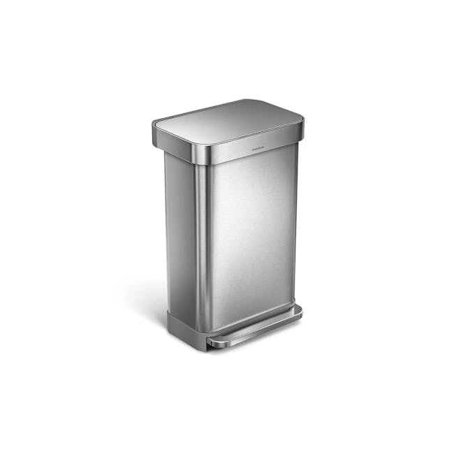 simplehuman Rectangular Step Can - Brushed (2 Choices) - 3