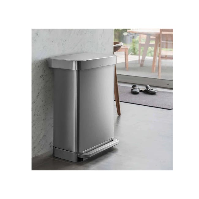 simplehuman Rectangular Step Can - Brushed (2 Choices) - 11
