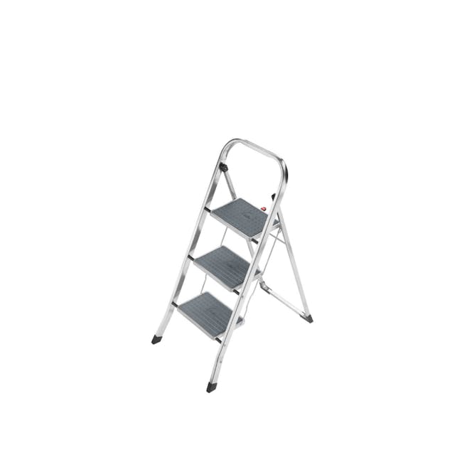 Hailo K30 Light Weight 3 Step Folding Ladder - 0