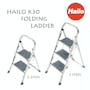 Hailo K30 Light Weight 3 Step Folding Ladder - 1