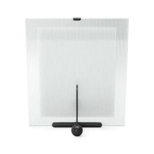 Flute Photo Frame 8x10 - Black - 7 - Clear, modern, minimalist, sleek, transparent, ribbed, vertical, perforated, elegant