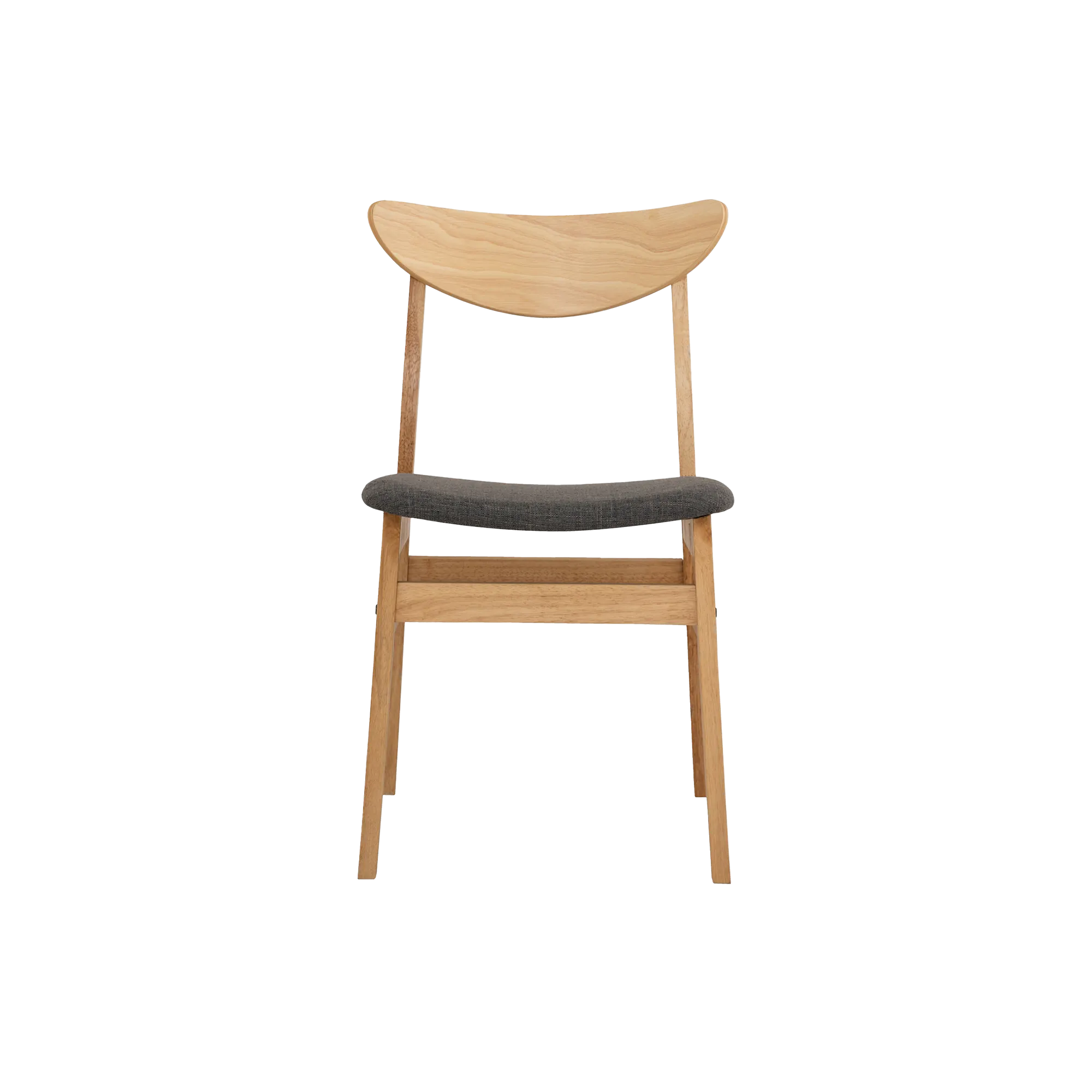Harold Extendable Dining Table 1.2m-1.5m with 4 Macy Chairs in Natural, Dim Grey - 64