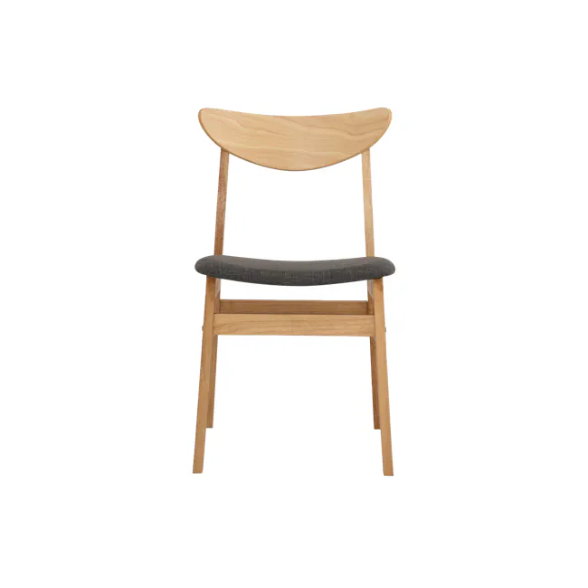 Macy Dining Chair - Natural, Dim Grey (Fabric) - 12