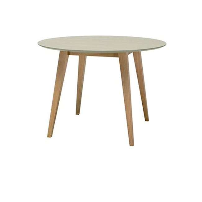 Ralph Round Dining Table 1m - Natural, Taupe Grey - 6
