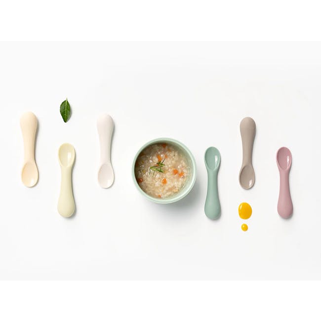 MODU'I Silicone Baby Spoon - Beige (Set of 2) - 8