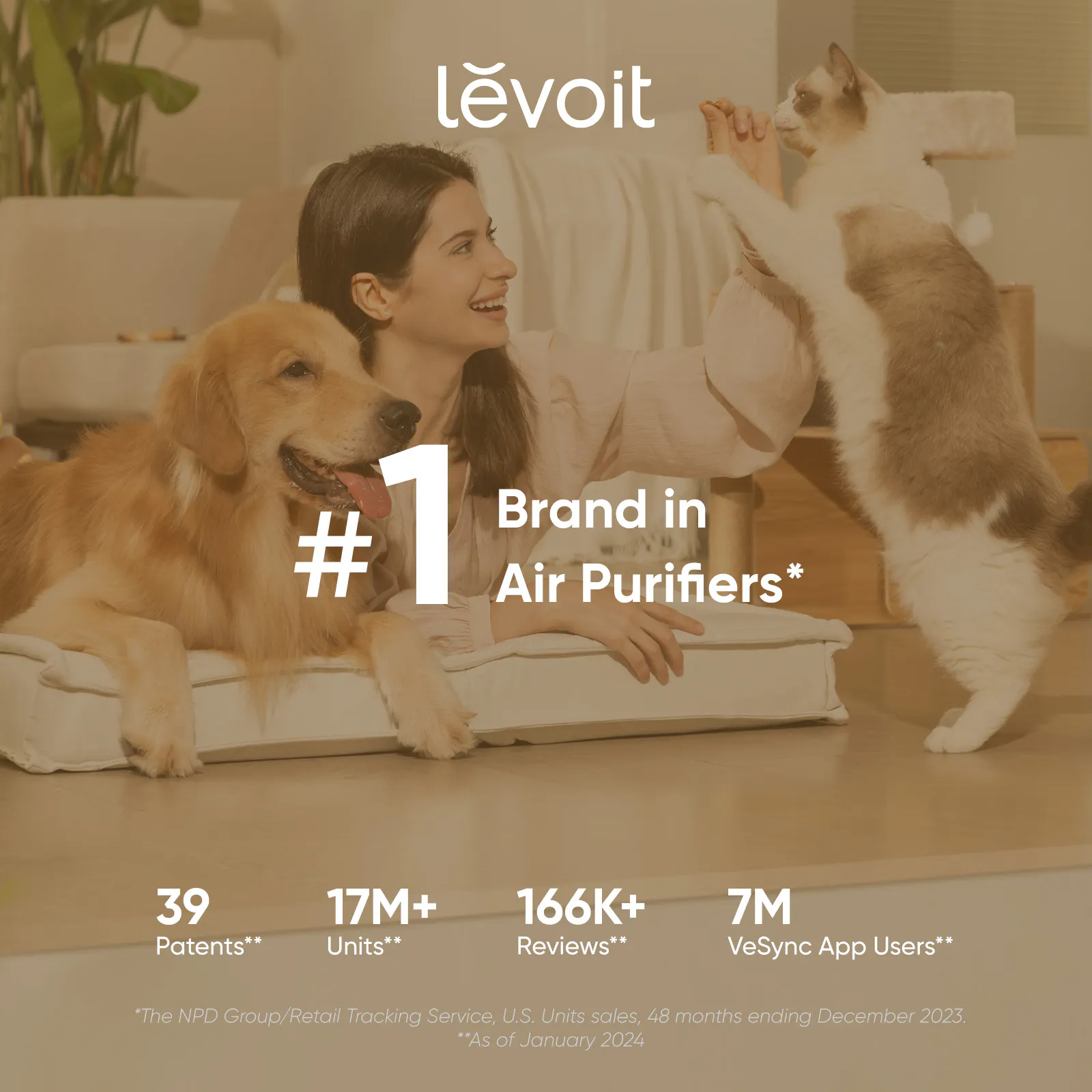 Levoit Vital 200S Pet Friendly Smart True HEPA Air Purifier - 13