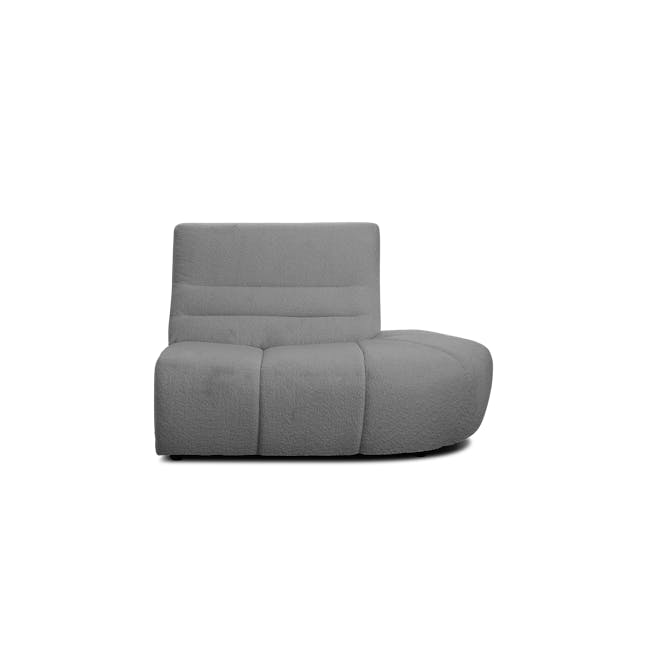 Tara Large Corner Sectional Extended Sofa - Dark Grey - 6