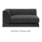 Abby Chaise Lounge Sofa - Granite - 7