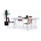 (As-is) Rikku Extendable Oval Dining Table 1.7m - White, Oak, Chrome - 1 - 14