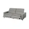 Clyde 3 Seater Power Recliner Sofa - Warm Grey (Top Grain Leather) - Zero Wall