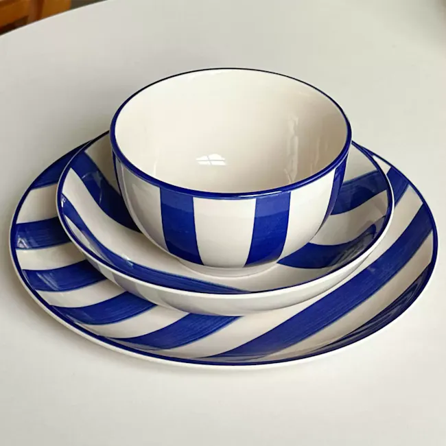 Circus Ceramic Rice Bowl - Blue - 2