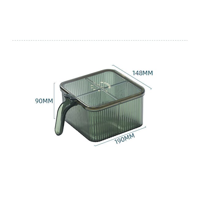 Marin Condiment Box - Translucent Green - 9