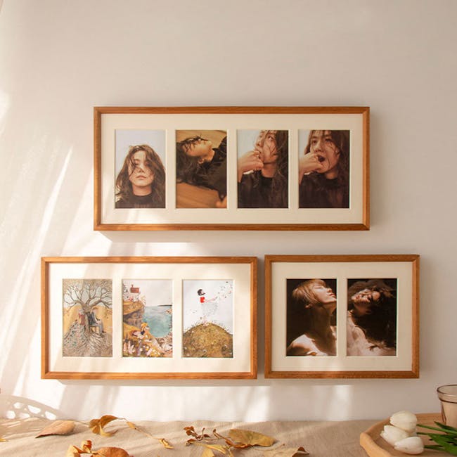 4-in-1 Wooden Photo Frame - Natural - 6