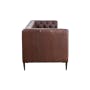 Louis 3 Seater Sofa - Brown (Premium Aniline Leather) - 3
