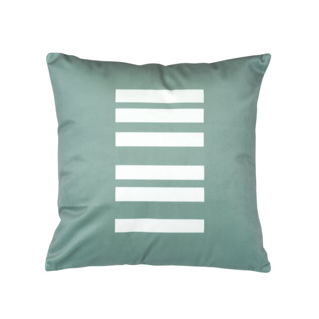 Linion Plush Cushion - Turquoise - 0