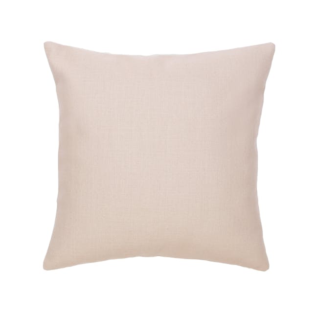 Throw Linen Cushion - Peach - 0