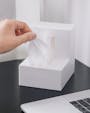 Elle Tissue Box - White - 3