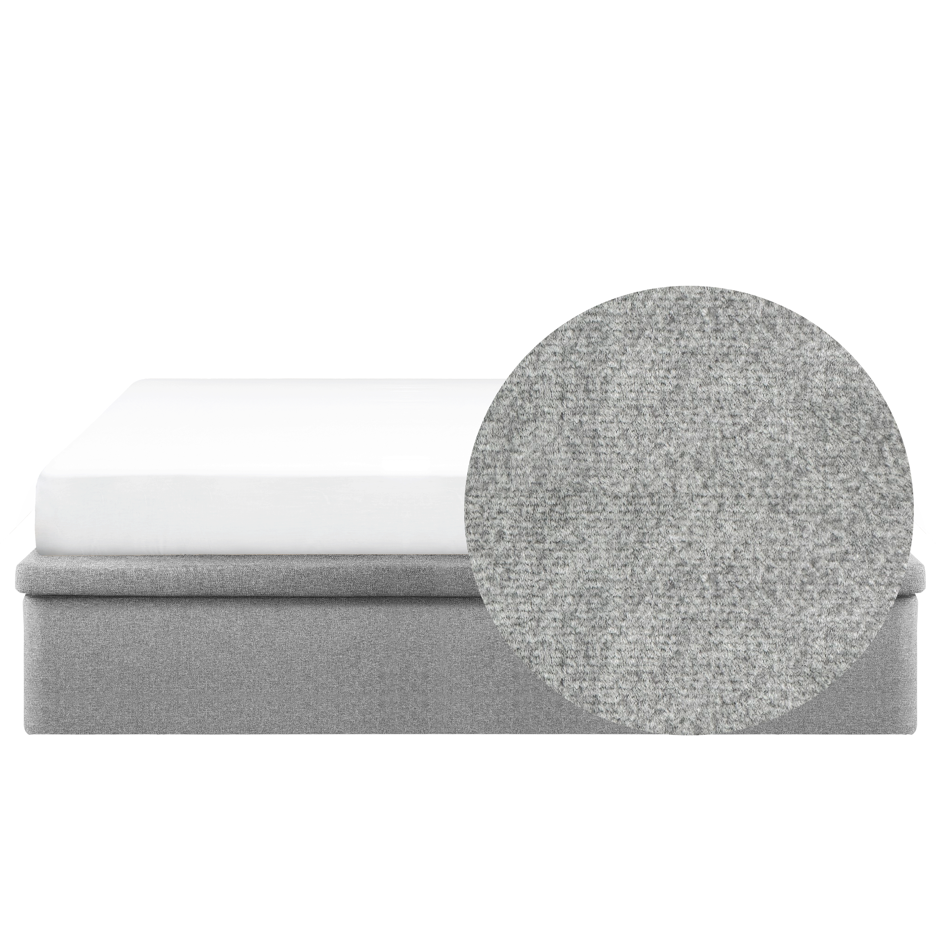 ESSENTIALS King Storage Bed - Mink Grey (Pet Friendly)
