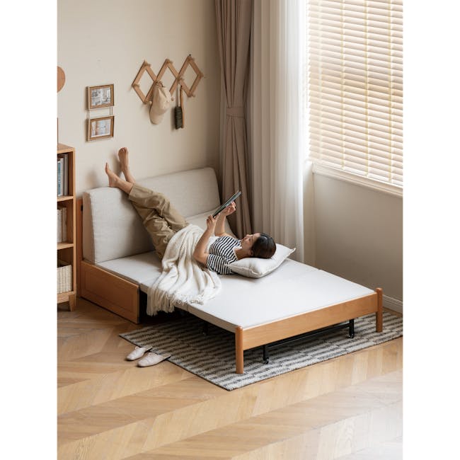 Cherelle Sofa Bed - Off White - 2