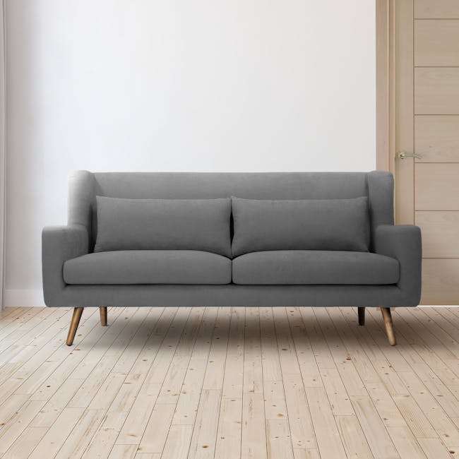 Luke 3 Seater Sofa - Onyx Grey - 1