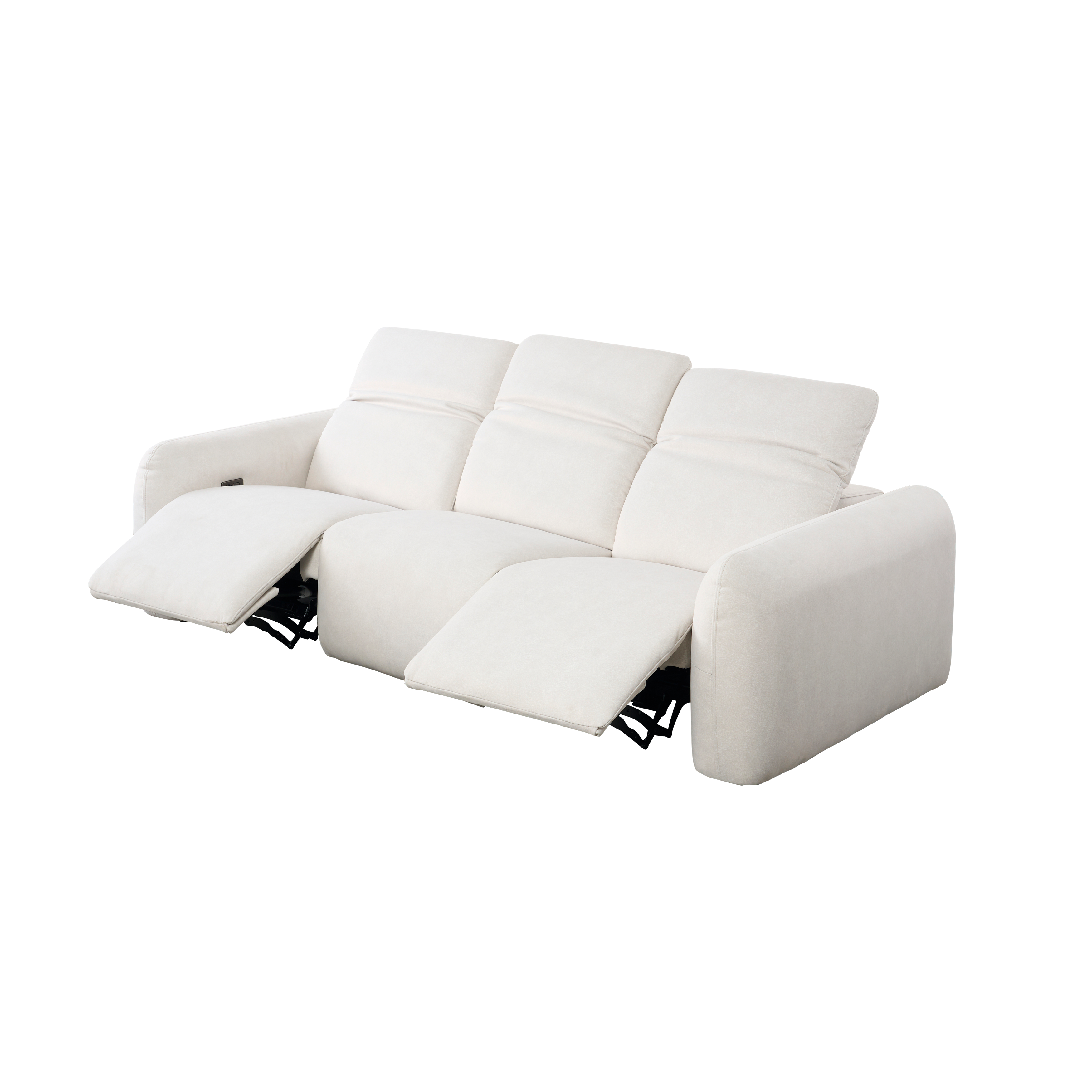 Harmony 3 Seater Power Recliner Sofa - Pearl River (Scratch Resistant) - Zero Wall - Image 1