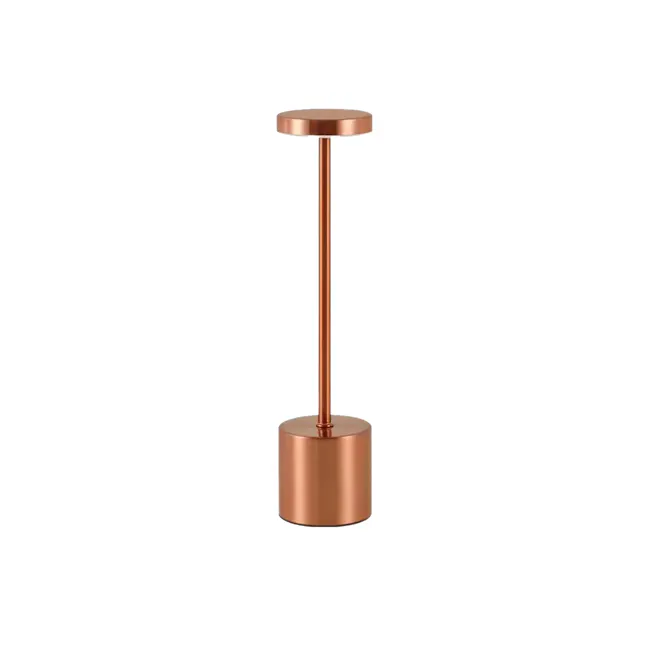 Silas Rechargeable Touch Mode LED Table Lamp - Rose Gold - 1