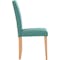 Dahlia Dining Chair - Natural, Emerald (Fabric) - 2