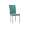 Dahlia Dining Chair - Natural, Emerald (Fabric)