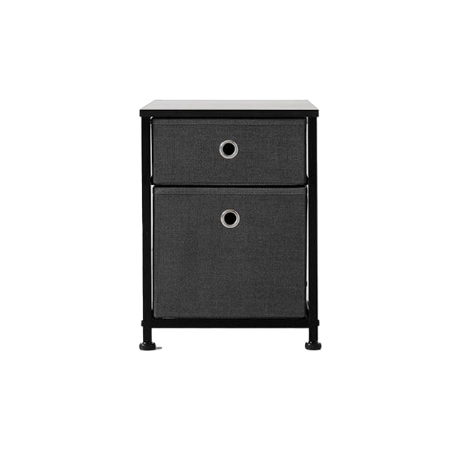 Noven Bedside Table - Dark Grey - 1