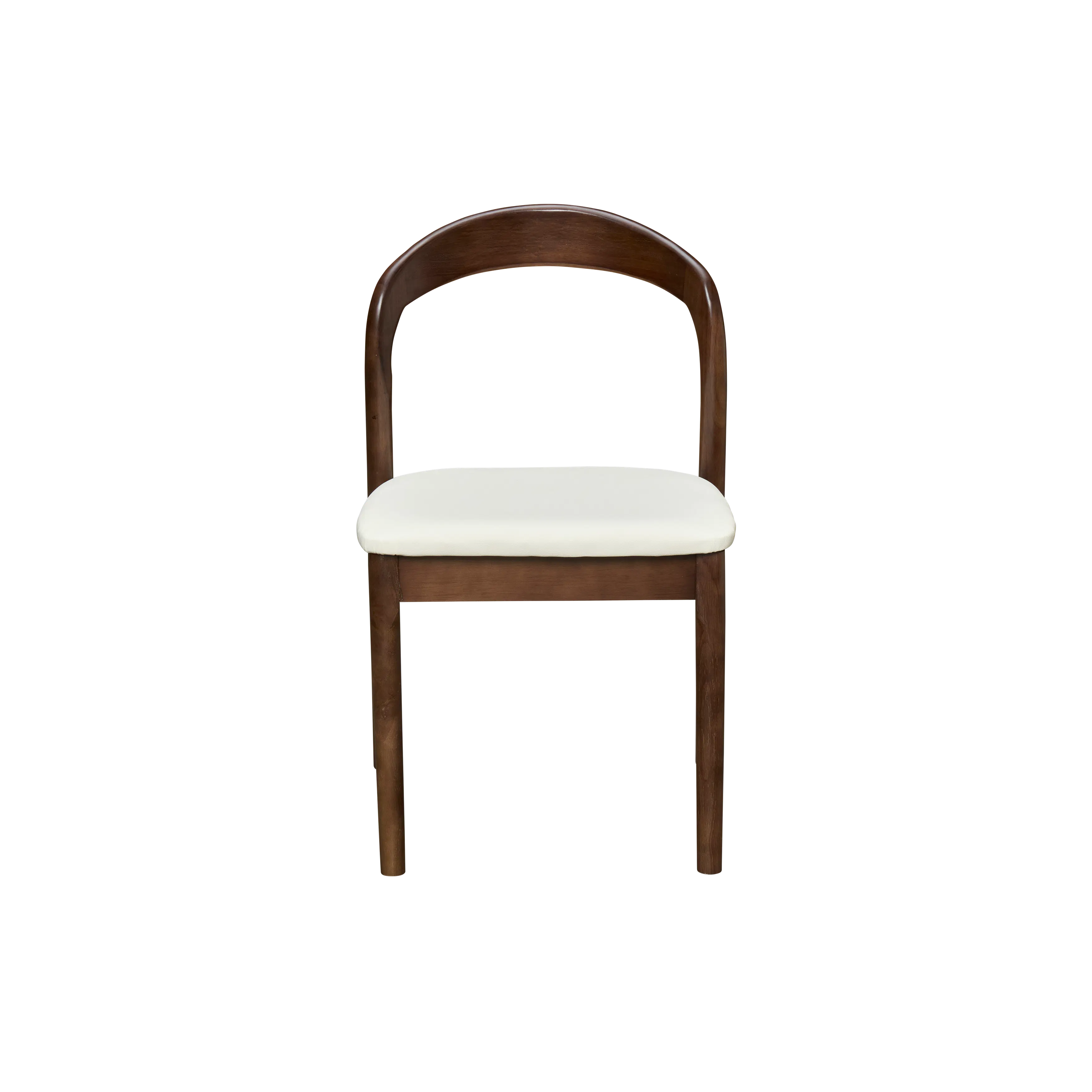 (As-is) Camry Dining Chair - Walnut, Ivory (Pet Friendly) - 11