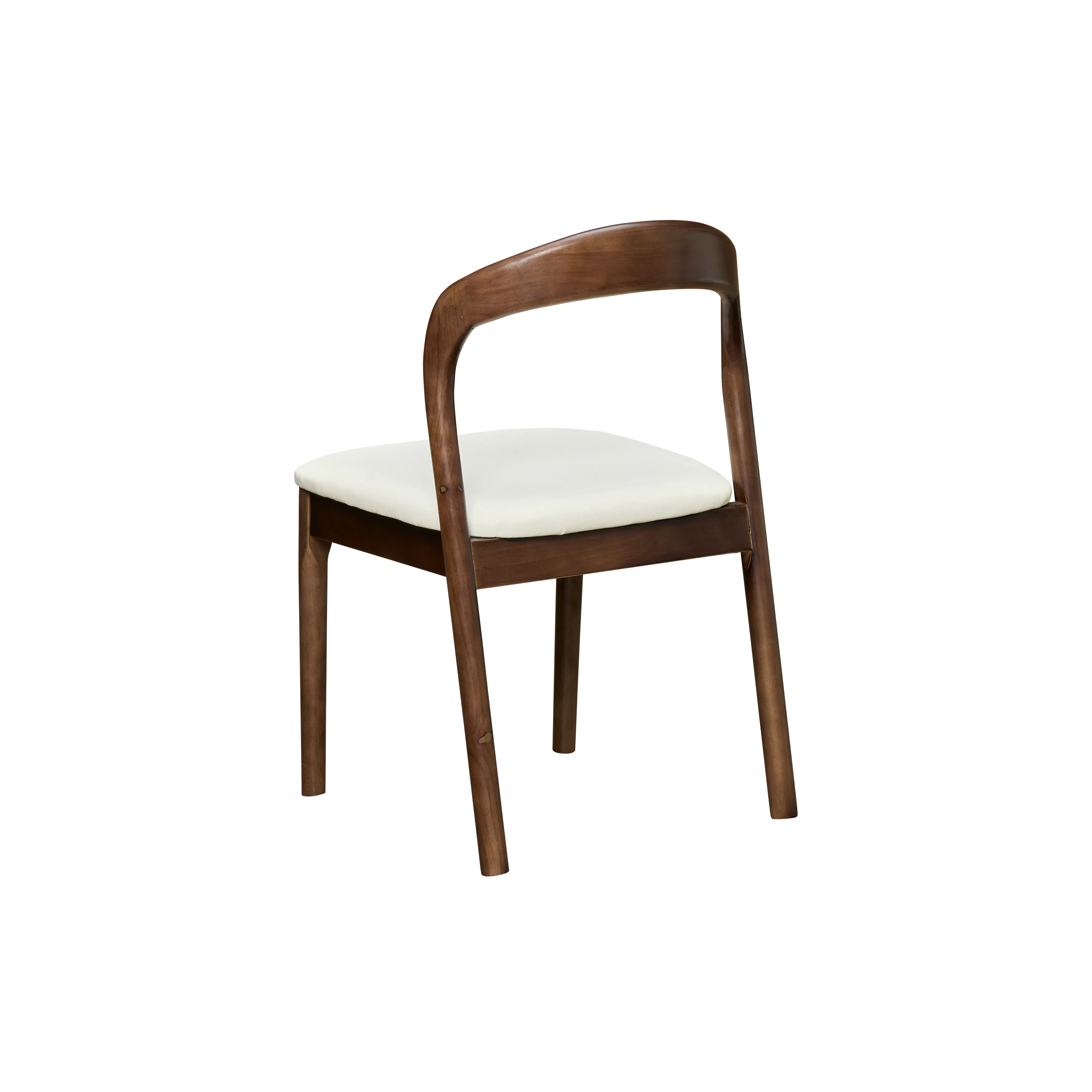 (As-is) Camry Dining Chair - Walnut, Ivory (Pet Friendly) - 14
