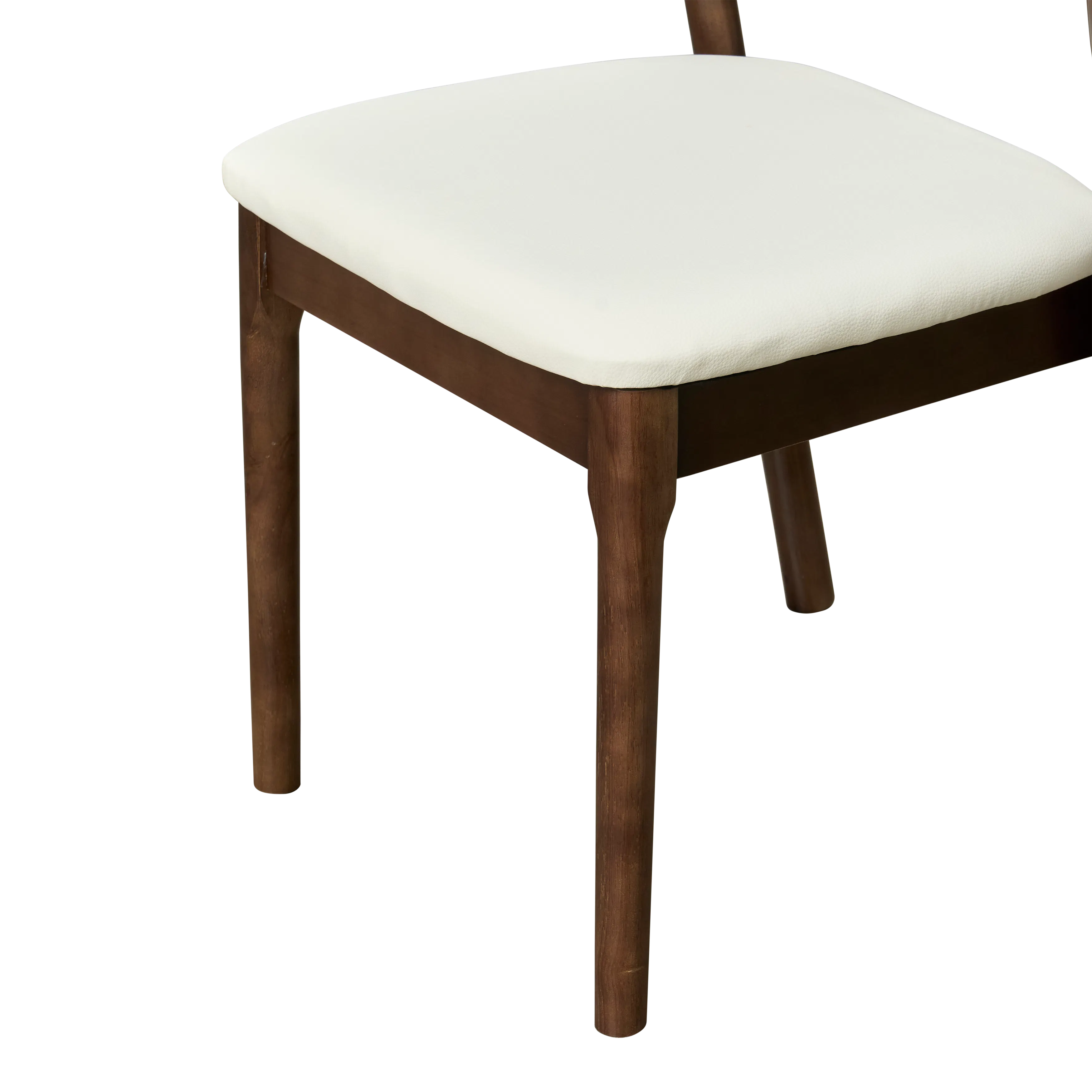 (As-is) Camry Dining Chair - Walnut, Ivory (Pet Friendly) - 15