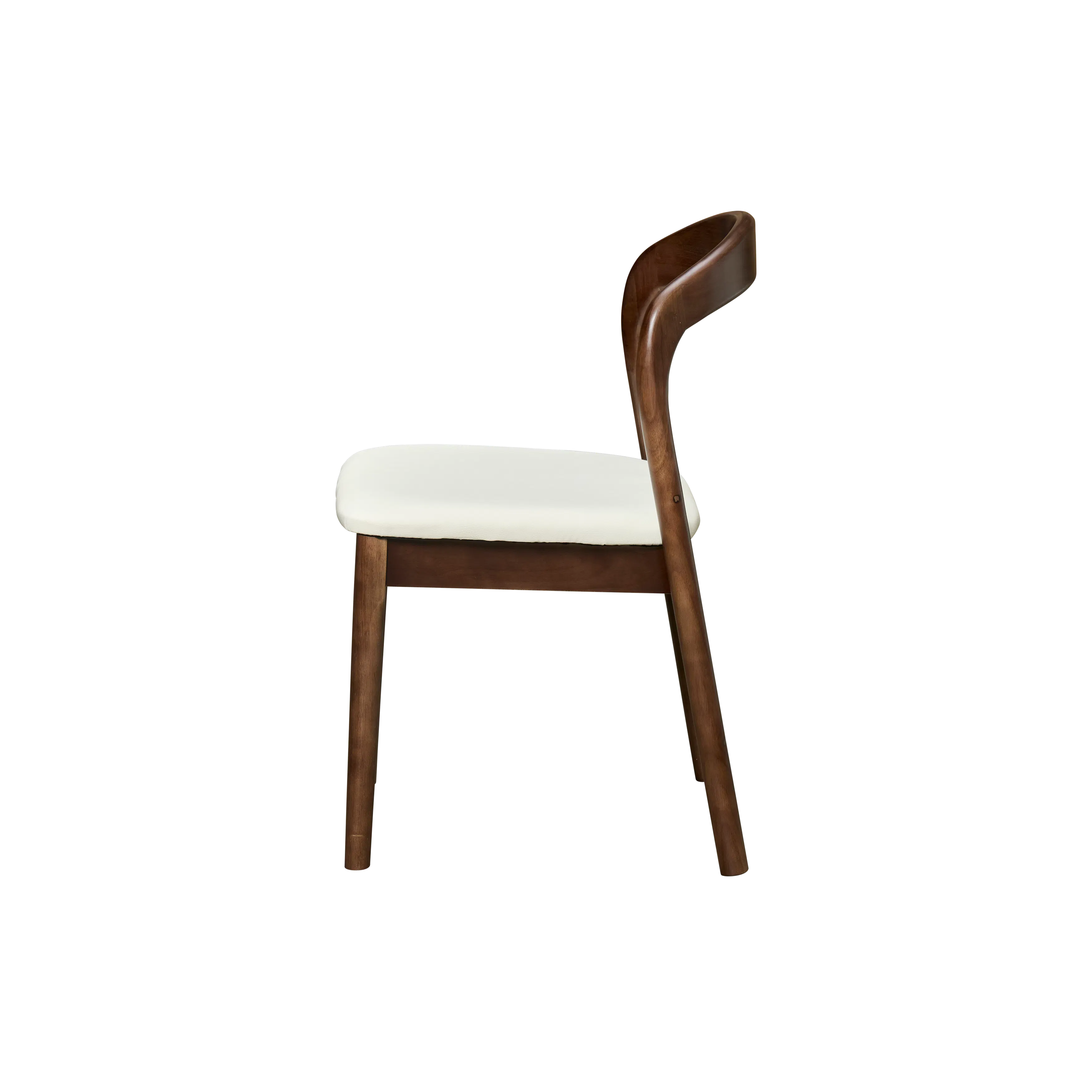 (As-is) Camry Dining Chair - Walnut, Ivory (Pet Friendly) - 19