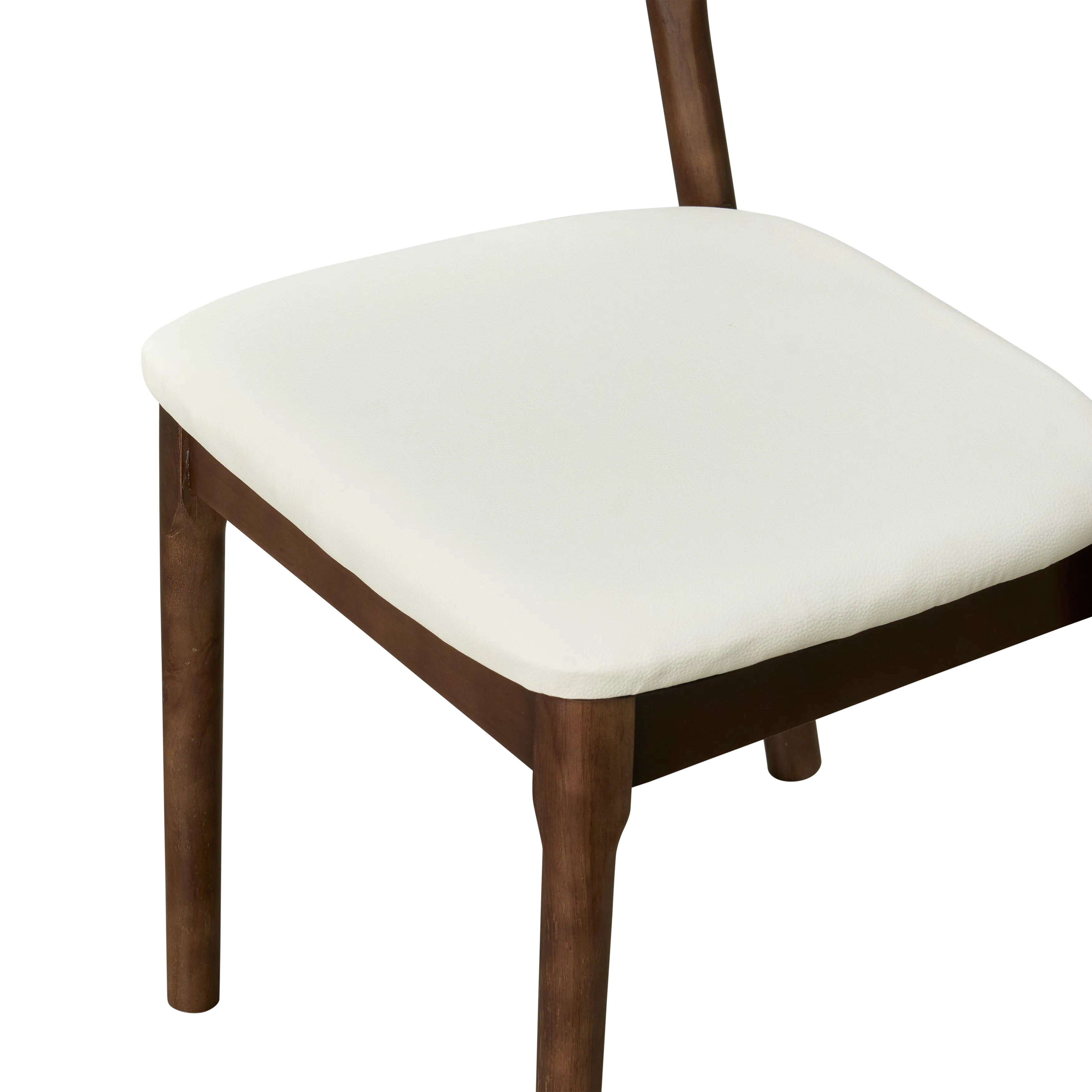 (As-is) Camry Dining Chair - Walnut, Ivory (Pet Friendly) - 22
