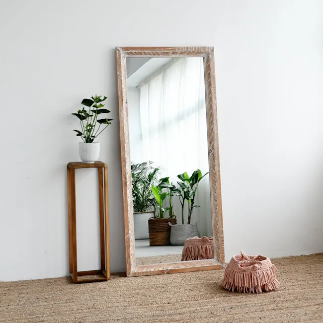 Maluku Hand Carved Frame Mirror - 1